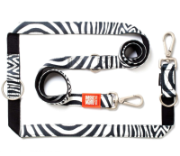 Мультифункциональный поводок MAX&MOLLY, M, Зебра
