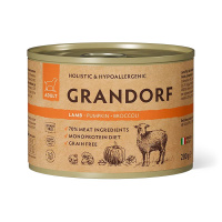 GRANDORF Консервы для собак Паштет из ягненка с тыквой и брокколи 200 г