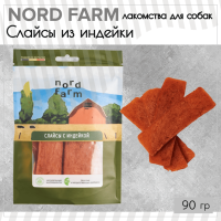 Лак. д/с NORD FARM Слайсы с индейкой 90 г