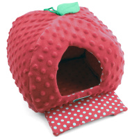Gamma Домик для мелких животных "Клубника", 190*190*200мм