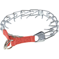 Ошейник строгий "ZooOne Red" c разворот. пластиной, разнонаправ. зубья OC-CPR 3870-PRO (3,8 мм)