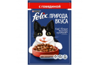 FELIX 75гр д/к пауч Nature of Taste КвП Говядина*26