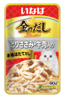 Влажный корм для кошек Inaba Kinnodashi Куриное филе с говядиной 60 г