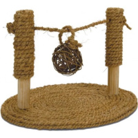 Игрушка для грызунов Турник из кокос. веревки с мячом 19*24*16,5см