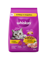 Вискас подушечки паштет курица индейка 1,3 кг