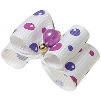 Бантик [пара] двойной объёмный, 3 см * 1,5 см, "Ностальжи" 18326