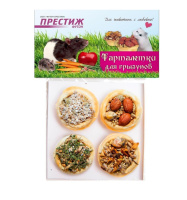 Seven Seeds Тарталетки для всех видов грызунов ассорти 4шт. 140 г.