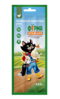 Лакомство Ферма кота Федора лакомые палочки для кошек и котят из утки 3 х 5 г