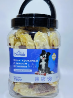 BIOHAUS Лакомство для собак Уши кроличьи с мясом ягненка 750 г ПОШТУЧНО