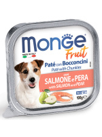 Монж Dog Fruit консервы для собак лосось с грушей 100г