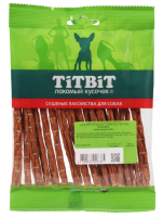 Титбит Лакомство для собак Соломка из кишок говяжьих