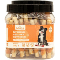 BIOHAUS Лакомство для собак Куриные палочки крученые ПОШТУЧНО