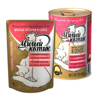 Милый котик Нежная телятина в соусе 415 г. [уценка]