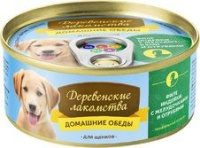 Деревенские лакомства кон. 100гр д/щ филе индейки с желудочками и отрубями