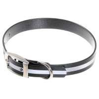 Ошейник биотановый светоотражающий 25мм[45-53см] [чёрный] 70-0539 Пет лайн