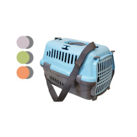 Россия Переноска для животных Турне М голубая пр/пл/дверца (160011 пластик.дверь голубая М)