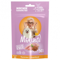 Molina Лакомство для собак мелких пород Палочки из индейки, 50 г.