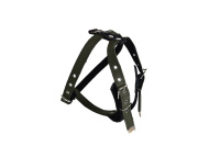 Осипов Шлейка для собак кожаная с брезентом и подкладкой, ремни 26 мм