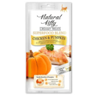 Лакомство Петтрик Natural Kitty крем-суп для кошек Курица и тыква, 4х12 гр.