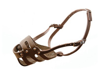 Намордник кожаный цельнокроеный для ротвейлеров Lion