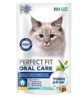 Лакомство для кошек Perfect Fit Oral Care, с курицей и добавлением мяты