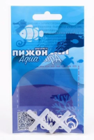 Акв. Набор соединителей для трубок, четверник, Ф4 мм, 2 шт 7319239 Пижон Аква