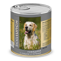 Дог Ланч консервы для собак 750гр Говядина