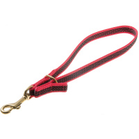 Водилка-дёргалка "2в1 Профи" [нейлон с латексом] 15мм*55 см [красная] [бронзовый карабин] 72-2628
