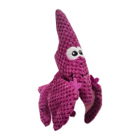 Игрушка Mr.Kranch для собак "Птерозавр" плюшевая с пищалкой 23 см бордовая