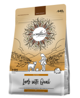 Сухой корм CRAFTIA NATURA для щенков средних и крупных пород из ягненка с перепелкой (640 г)