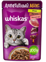 Вискас аппетитный микс рагу утка 75гр