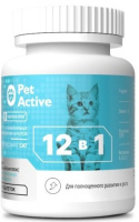 Пет Актив витаминно-минеральный комплекс 12 в 1 д/котят, беременных и кормящих кошек 100таб