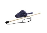 GoSi Дразнилка-Удочка для Кошек БЕЗ ПЛАСТИКОВЫХ ДЕТАЛ "Штуша-Кутуша из норки" GoSi флажок