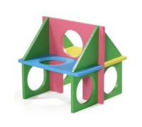 Триол Игровой комплекс LITTLE TOWN для мелких животных "Фитнес", складной, 125*125*125 мм. (Фитнес, складной, 125*125*125мм)