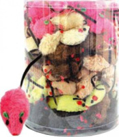 Триол Игрушка для кошек, Мышь меховая маленькая 502 NT ПОШТУЧНО