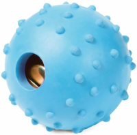 Игрушка для собак из ц/литой резины "Мяч с колокольчиком", d50мм