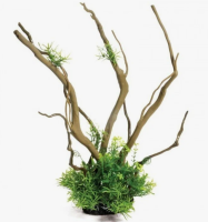 Грот "Коряга с растениями" Триол (L, 280*90*390мм)