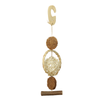 Триол Игрушка для птиц "Шарик с кольцом", 200/255*d75мм, серия NATURAL