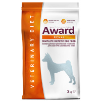 Диетический корм AWARD VETERINARY DIET RENAL для взрослых собак при заболеваниях почек (2 кг)