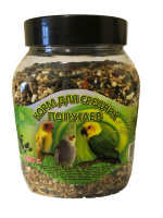 Seven Seeds Корм для средних попугаев, банка 650 г. (650гр)