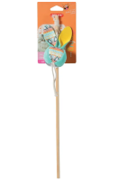 ZOLUX, Удочка-дразнилка для кошек с кошачьей мятой "Мяч талисман", бирюзовый