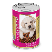 Дог Ланч консервы для щенков 410гр Говядина