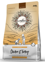 Акция 1+1 Сухой корм CRAFTIA NATURA для щенков средних и крупных пород из курицы и индейки 640 гр