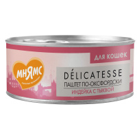 Мнямс кон.100гр для кошек Индейка с тыквой "Паштет по-оксфордски" [уценка]