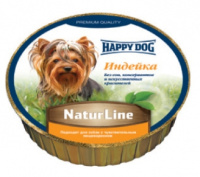 Happy Dog Happy Dog Natur Line нежный паштет для собак, индейка