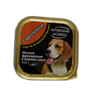 Натуральная Формула Мясные фрикадельки, консервы для собак, цыпленок, 150 г. [уценка]