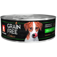 Мясной рацион Grain Free, консервы для собак, Кролик, 100 г.