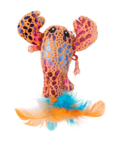 Игрушка Mr.Kranch для кошек Лобстер плюшевая с кошачьей мятой и перышками 9 см голубая