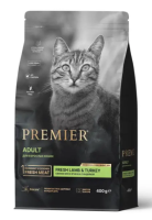 Premier Cat Lamb&Turkey ADULT [Свежее мясо ягненка с индейкой для кошек] (400 гр)