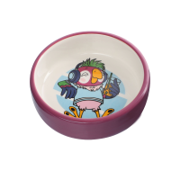 Triol СОЮЗМУЛЬТФИЛЬМ Миска для мелких животных керамическая "Попугай на чиле" (0.1 л)